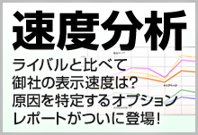 アスペクトラムに新たなオプション登場！速度分析レポート