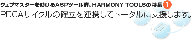 特長① PDCAサイクルの確立を支援